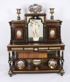 Antique Victorian Amboyna Inlaid Bonheur Du Jour C1860 19th C